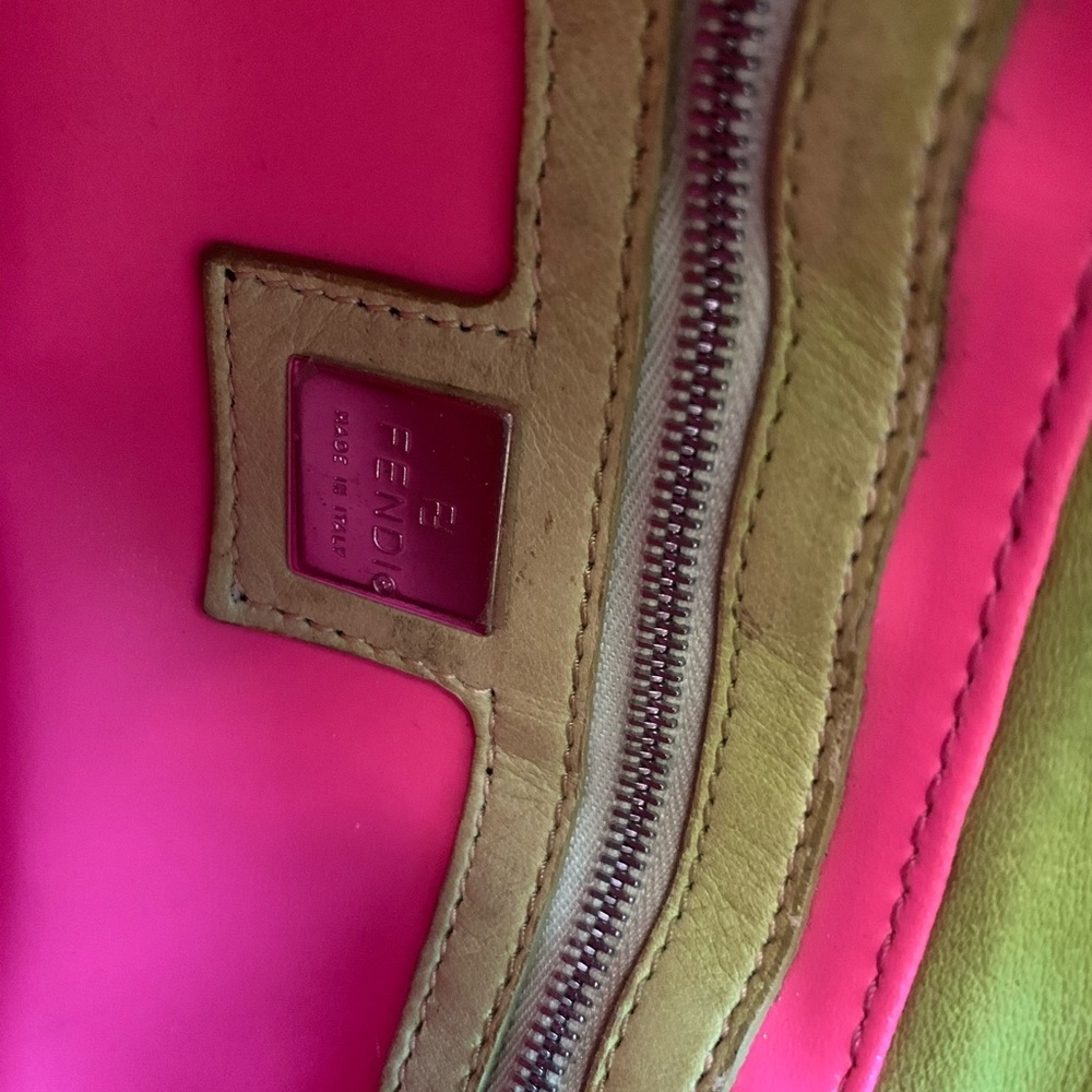 SOLD Fendi Mamma Baguette Mini / Green leather - Picture 9 of 15